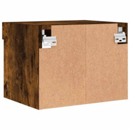 Walplus Bedside Cabinet With Led Lights Wall-Mounted Smoked Oak - thumbnail 9