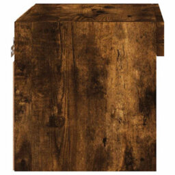 Walplus Bedside Cabinet With Led Lights Wall-Mounted Smoked Oak - thumbnail 8