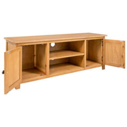Vidaxl Tv Cabinet 110X35X44 Cm Solid Oak Wood - thumbnail 2