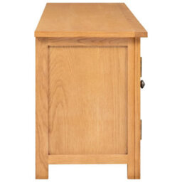 Vidaxl Tv Cabinet 110X35X44 Cm Solid Oak Wood - thumbnail 4