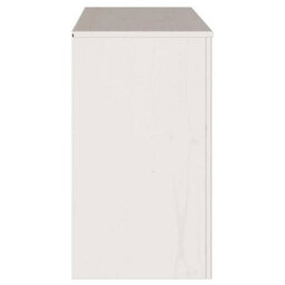 "Berkfield Sideboard ""drammen"" White 114X43X75,5 Cm Solid Wood Pine" - thumbnail 8