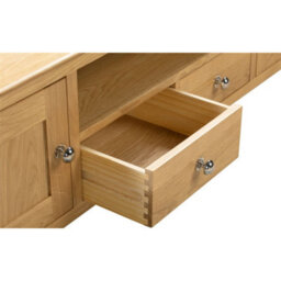 Ashfield Solid Oak Widescreen Tv/media Unit - thumbnail 4