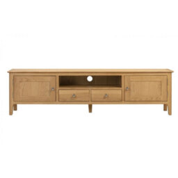 Ashfield Solid Oak Widescreen Tv/media Unit - thumbnail 3