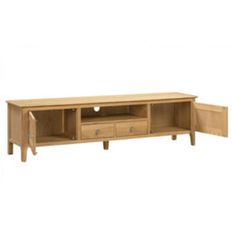 Ashfield Solid Oak Widescreen Tv/media Unit - thumbnail 2