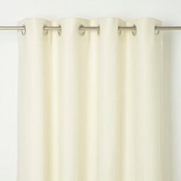 GoodHome Kosti Cream Plain Unlined Eyelet Curtain (W)117Cm (L)137Cm, Single - thumbnail 1