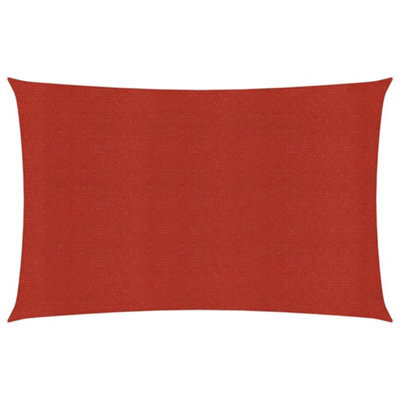 Berkfield Sunshade Sail 160 G/m2 Red 2.5X5 M Hdpe - image 1