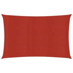 Berkfield Sunshade Sail 160 G/m2 Red 2.5X5 M Hdpe - thumbnail 1