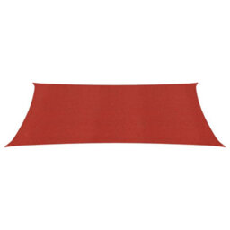 Berkfield Sunshade Sail 160 G/m2 Red 2.5X5 M Hdpe - thumbnail 2