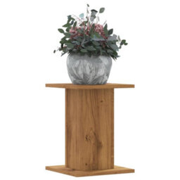 Walplus Plant Stands 2 Pcs Artisian Oak 30X30X40 Cm Engineered Wood - thumbnail 1
