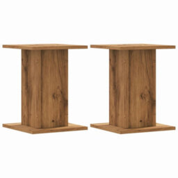 Walplus Plant Stands 2 Pcs Artisian Oak 30X30X40 Cm Engineered Wood - thumbnail 2