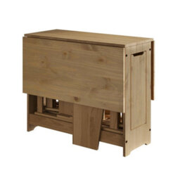 Butterfly Drop Leaf Solid Pine Dining Table & 4 Chairs Rustic Mexican Folding Set - thumbnail 3