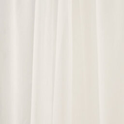 Thehotsale Living Room Solid Colour Sheer Polyester Curtains Pair In Ivory White - thumbnail 6