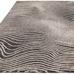 Modern Black Abstract Easy To Clean Rug For Living Room Dining Room & Bedroom-120Cm X 170Cm - thumbnail 4