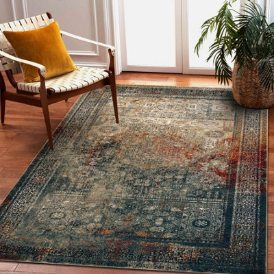 RugsX Wool Carpet Superior Mamluk Oriental Vintage Emerald 100X150 Cm - image 1