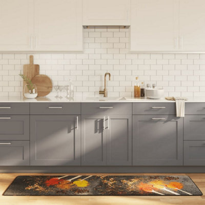 Berkfield Kitchen Rug Multicolour 60X180 Cm Washable Anti Slip - image 1