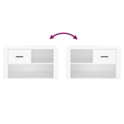 Walplus Shoe Cabinet White 80X35X45 Cm Engineered Wood - thumbnail 7