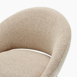 Furniturebox Uk 2X Nella Beige Fabric Dining Chairs - thumbnail 8