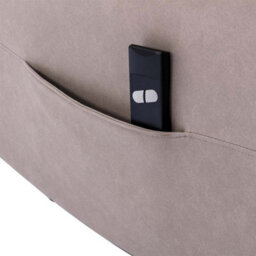 More4Homes Rise Recliner Chair With Single Motor, Remote Control And Pocket Storage In Leather-Look Pumice Technology Fabric - thumbnail 6