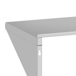 Berkfield Wall Shelf 100X45X31 Cm Silver Stainless Steel - thumbnail 9