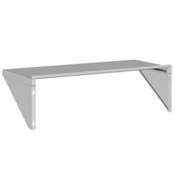 Berkfield Wall Shelf 100X45X31 Cm Silver Stainless Steel - thumbnail 7
