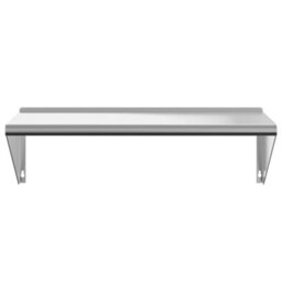 Berkfield Wall Shelf 100X45X31 Cm Silver Stainless Steel - thumbnail 5