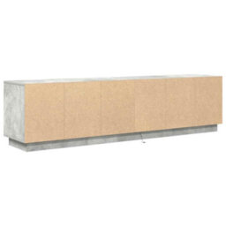 Berkfield Tv Cabinet With Led Lights Concrete Grey 193.5X41X50 Cm - thumbnail 9