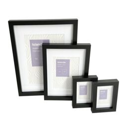 GoodHome Islande Matt Black Picture Frame Set, Pack Of 4 - thumbnail 8