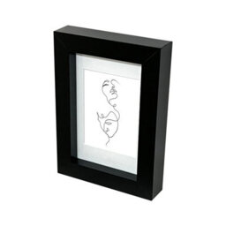 GoodHome Islande Matt Black Picture Frame Set, Pack Of 4 - thumbnail 1