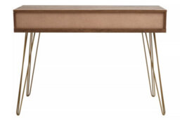 Premier Housewares Interiors By Premier Compact And Versatile Console Table, Ample Storage Metallic Furniture, Timeless Design Hallway Table - thumbnail 5