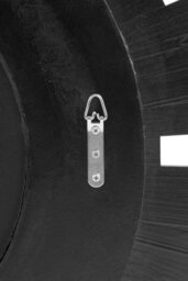 Orsina Sunburst Grey And White Wooden Wall Mirror - thumbnail 4