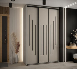 Arte Elegant Dakota Viii Sliding Door Wardrobe 1500mm - Compact Storage With Hanging Rails And Shelves H2350mm D600mm - thumbnail 2
