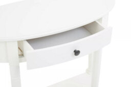 Orsina Sleek Semi Circle One Drawer Console Table, Contemporary Design Console Table For Livingroom, Versatile Table - thumbnail 7