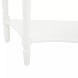 Orsina Sleek Semi Circle One Drawer Console Table, Contemporary Design Console Table For Livingroom, Versatile Table - thumbnail 6