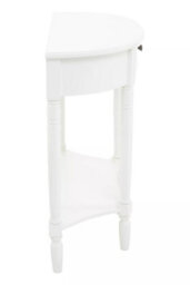 Orsina Sleek Semi Circle One Drawer Console Table, Contemporary Design Console Table For Livingroom, Versatile Table - thumbnail 3