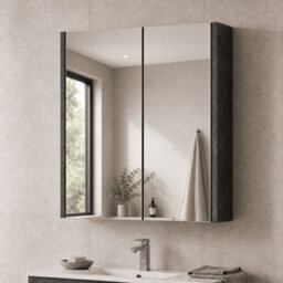 Balterley Winshill Mirror - Metallic Slate - 600mm - thumbnail 4