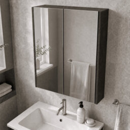 Balterley Winshill Mirror - Metallic Slate - 600mm - thumbnail 3
