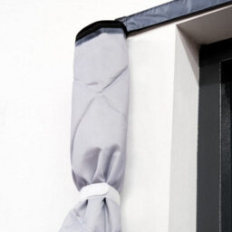 Magnetic Thermal Insulated Door Curtain, Wind, Cold And Noise Proof, Pet Friendly (90Cm X 210Cm) - Grey - thumbnail 3