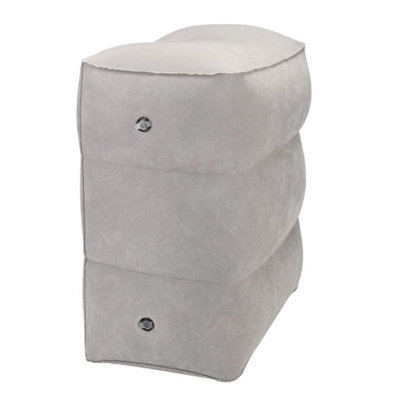 Grey Inflatable Three Layer Footrest Leg Foot Rest - image 1