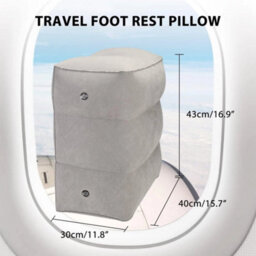 Grey  Inflatable Three Layer Footrest Leg Foot Rest - thumbnail 2