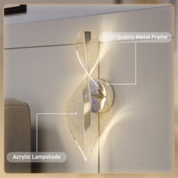Homcom Led Wall Lamp 2 Pack, Modern Indoor Spiral Wall Light, Silver - thumbnail 6