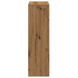 Walplus Room Divider Bookcase 3-Tier Artisan Oak 99X29X99 Cm Engineered Wood - thumbnail 6