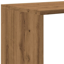 Walplus Room Divider Bookcase 3-Tier Artisan Oak 99X29X99 Cm Engineered Wood - thumbnail 9