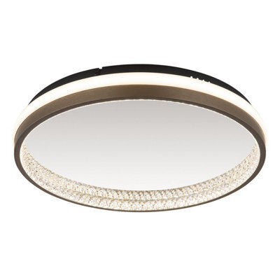 Luminosa Lighting Luminosa Della Integrated Led Semi Flush Ceiling Light Matt Black Led 3000-6000K - image 1