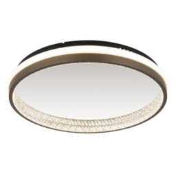 Luminosa Lighting Luminosa Della Integrated Led Semi Flush Ceiling Light Matt Black Led 3000-6000K - thumbnail 1