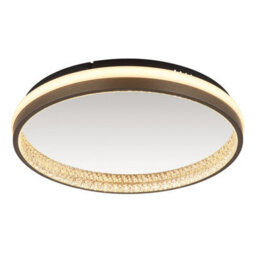 Luminosa Lighting Luminosa Della Integrated Led Semi Flush Ceiling Light Matt Black Led 3000-6000K - thumbnail 4