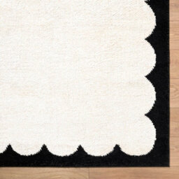Livabliss Fossay Shaggy-Washable Cream Black Modern High Pile Living Bedroom Rug 160 X 213 Cm Easy Care, Non Shedding - thumbnail 8