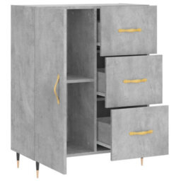Berkfield Classic Sideboard Concrete Grey 69.5X34X90 Cm Engineered Wood - thumbnail 6