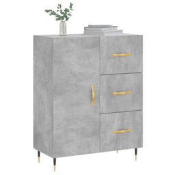 Berkfield Classic Sideboard Concrete Grey 69.5X34X90 Cm Engineered Wood - thumbnail 3