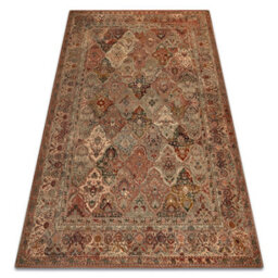 RugsX Wool Carpet Omega Kashmir Frame, Ornament, Pastel Red Green 200X300 Cm - thumbnail 4