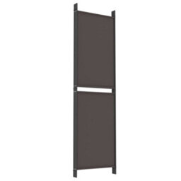 Berkfield 5-Panel Room Divider Brown 250X180 Cm Fabric - thumbnail 6